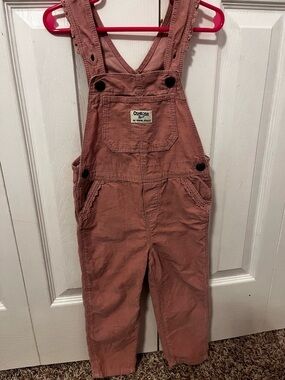 OshKosh B'gosh Rust Pink Corduroy Overalls